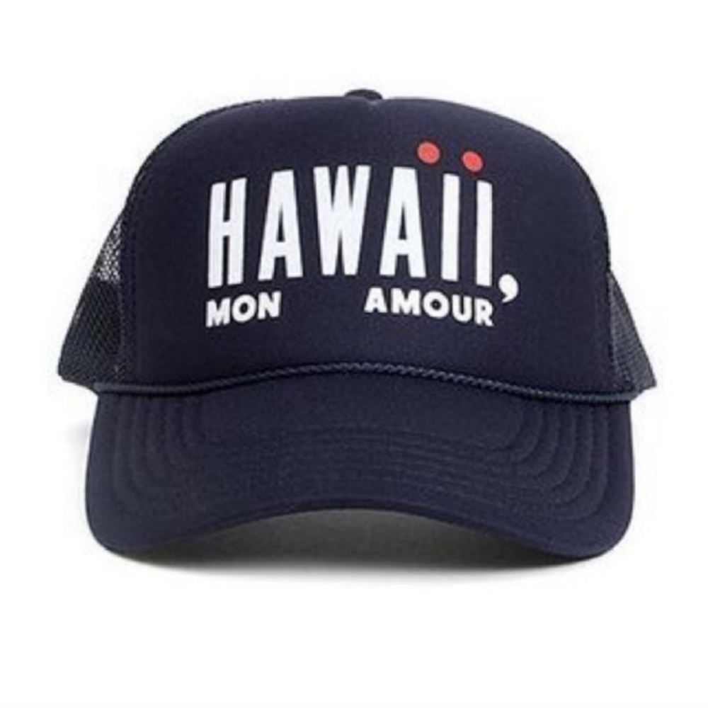 COPY - NWOT Clare V Hawaii Mon Amour Trucker Hat